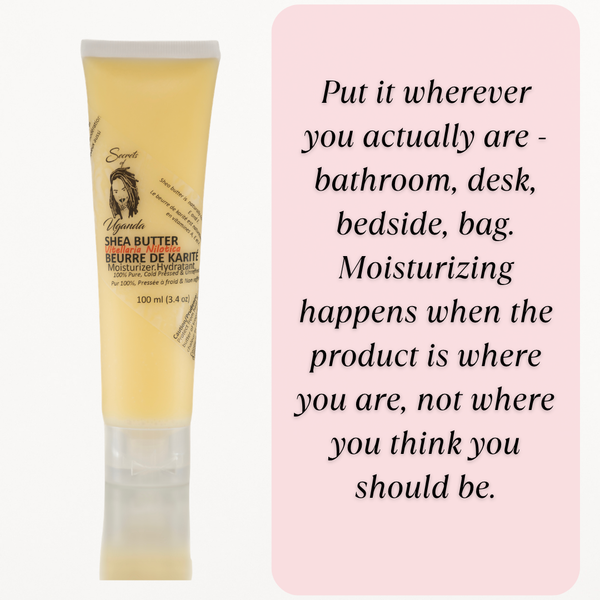 Nilotica Shea Butter for Very Dry & Sensitive Skin | Unscented Pure Moisturizer 100ml