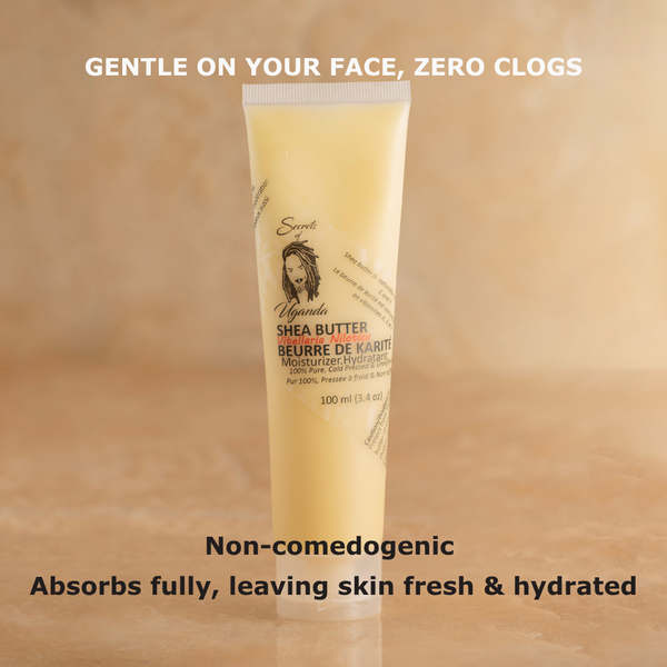 Nilotica Shea Butter for Very Dry & Sensitive Skin | Unscented Pure Moisturizer 100ml