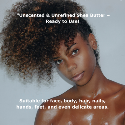 Nilotica Shea Butter for Very Dry & Sensitive Skin | Unscented Pure Moisturizer 100ml