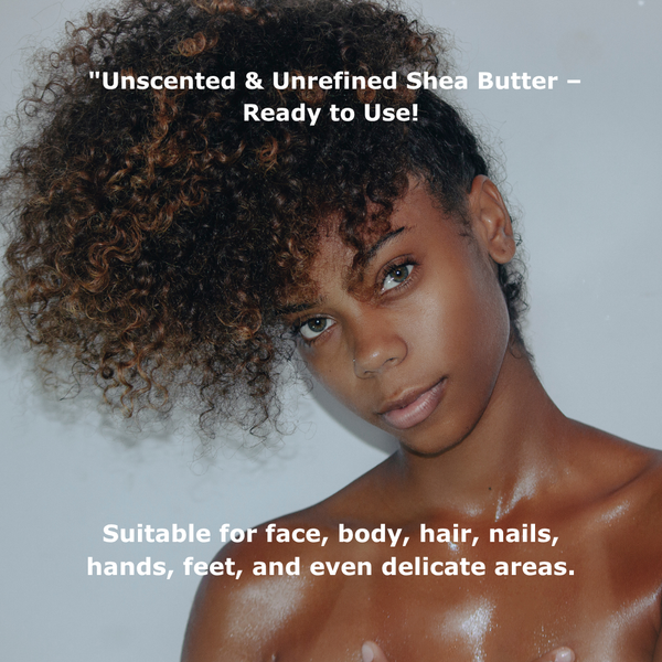 Nilotica Shea Butter for Very Dry & Sensitive Skin | Unscented Pure Moisturizer 100ml