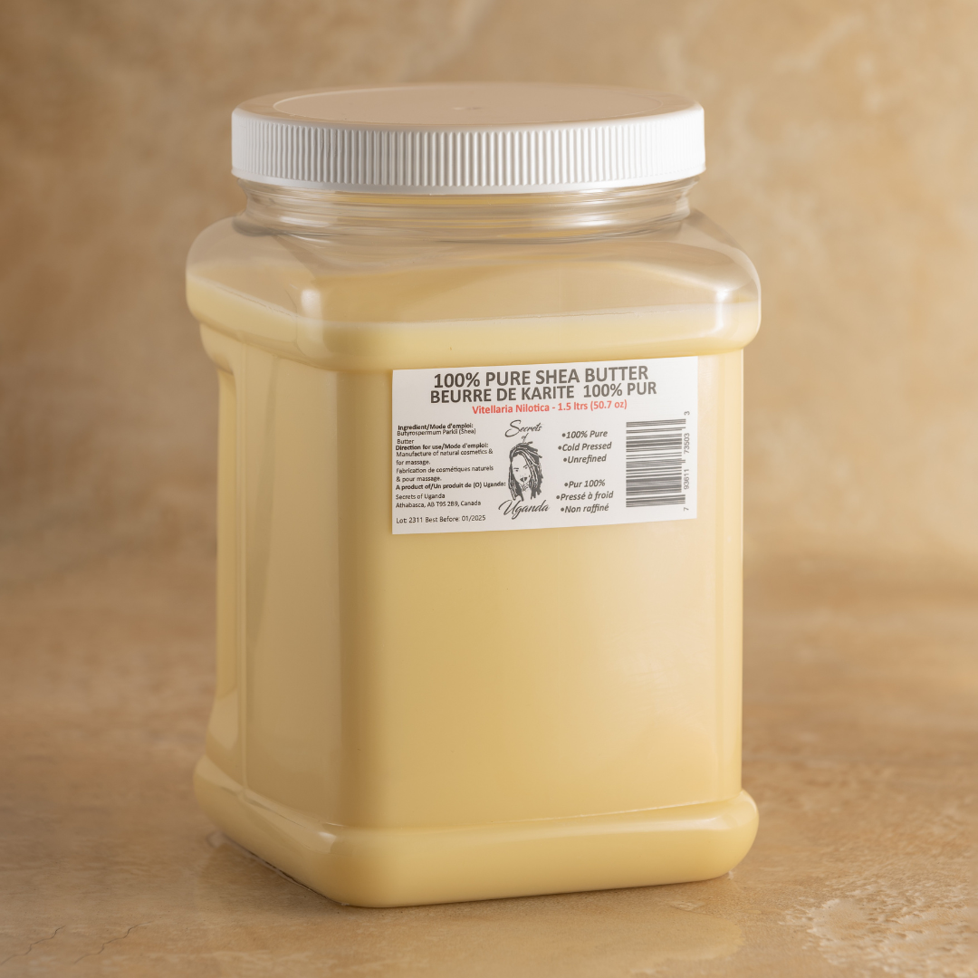 Nilotica Shea Butter Bulk 1.5L | Unrefined DIY & Wholesale Skincare Ingredient (1500ml)