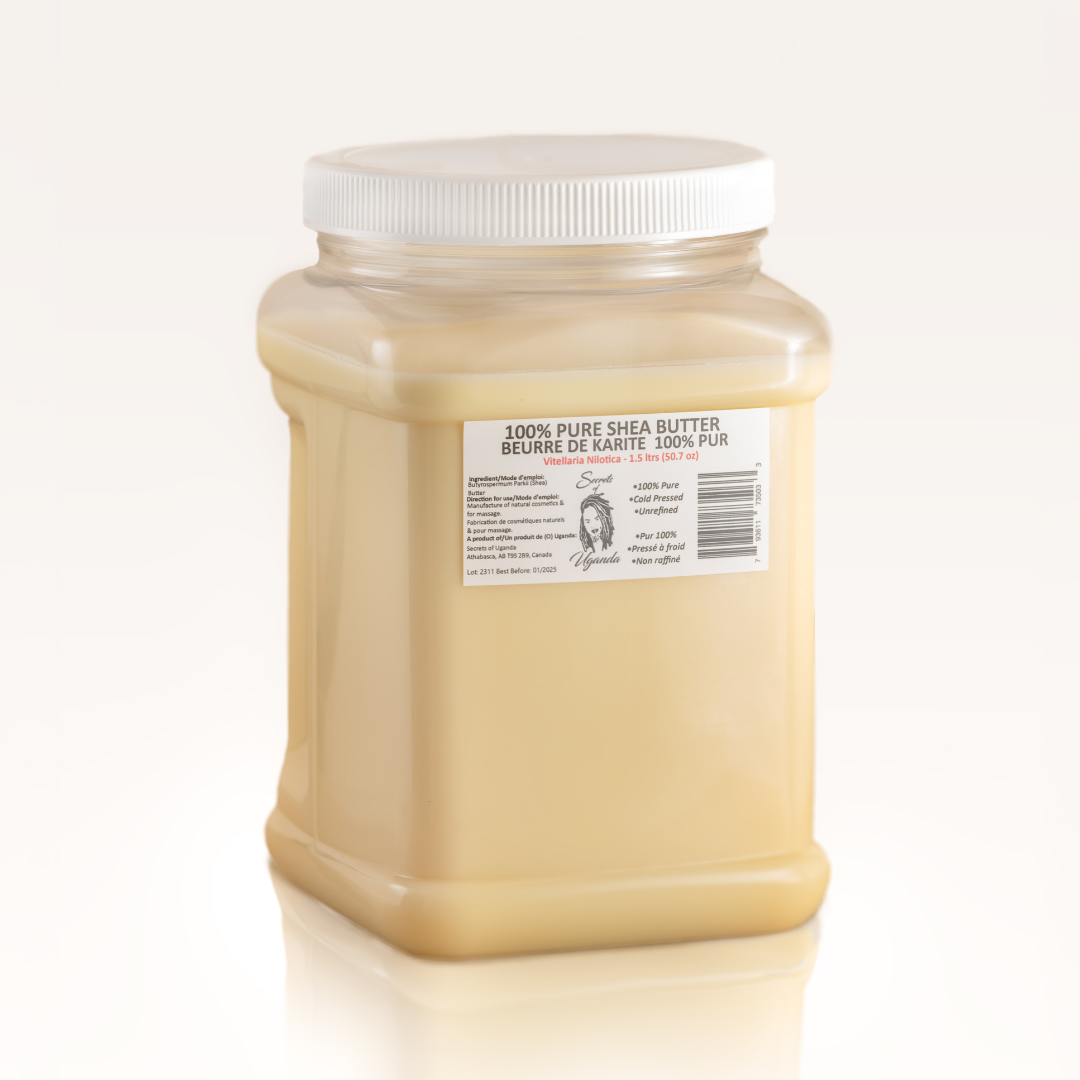 Nilotica Shea Butter Bulk 1.5L | Unrefined DIY & Wholesale Skincare Ingredient (1500ml)
