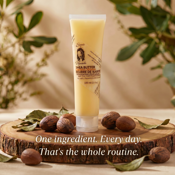 Nilotica Shea Butter for Very Dry & Sensitive Skin | Unscented Pure Moisturizer 100ml