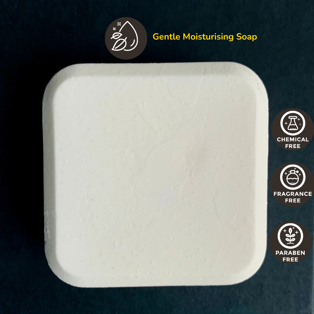 Scent-Free Pure Nilotica Shea Butter Moisturizing Soap for Dry & Sensitive Skin, 6 x 60g Bars